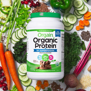 Orgain Organic Protein 50 Superfood Creamy Chocolate Fudge Protein Powder 1.20kg