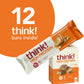Think Protein Bars, High-Protein Creamy Peanut Butter Nutrition Bars, Gluten-Free, Kosher Friendly, 12 Bars (21 oz Each)