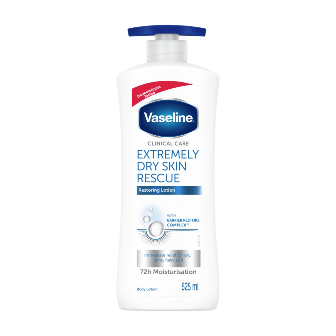 Vaseline Clinical Care Extremely Dry Skin Rescue Restoring Lotion 625ml,6001087383288