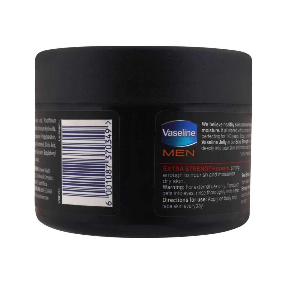 Vaseline Men Extra Strength Body Cream For Dry Skin 250ml,6001087370349