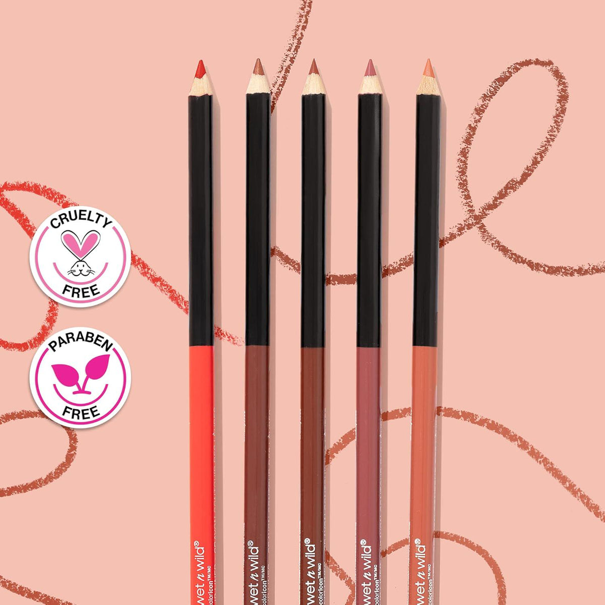 Wet N Wild Lip Liner Pencil Color Icon Lip Color Makeup, Brown Willow,,