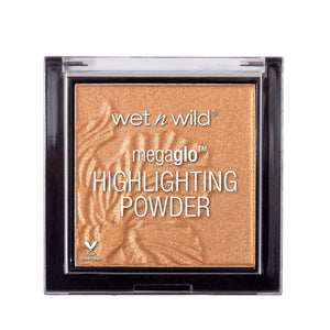 Wet N Wild MegaGlo Highlighting Powder, Highlighter Makeup, Shimmer Glow, Deep Gold Awesome Blossom,