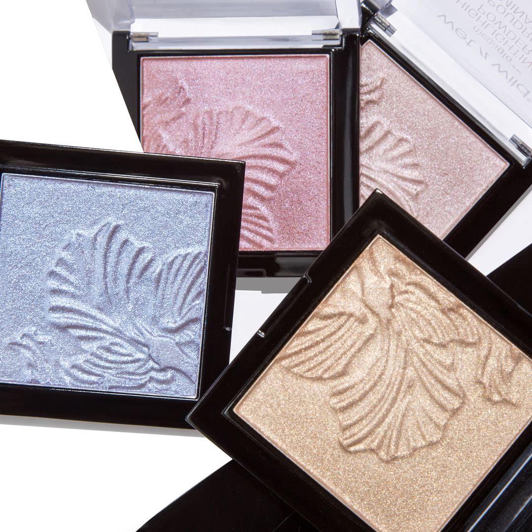 Wet N Wild MegaGlo Highlighting Powder, Highlighter Makeup, Shimmer Glow, Pink Rose Gold Blossom Glow,
