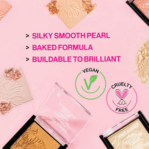Wet N Wild MegaGlo Highlighting Powder, Highlighter Makeup, Shimmer Glow, Pink Rose Gold Blossom Glow,