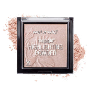Wet N Wild MegaGlo Highlighting Powder, Highlighter Makeup, Shimmer Glow, Pink Rose Gold Blossom Glow,