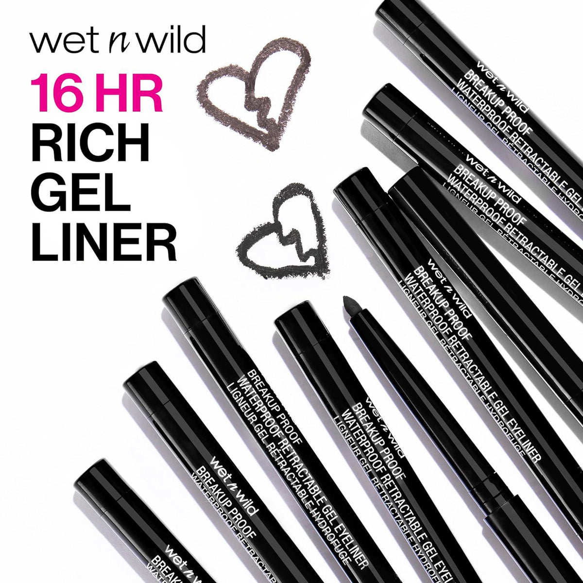 wet n wild Wet N Wild Mega Last Breakup Proof Retractable Gel Eyeliner - Waterproof 16-Hour Long-Lasting Wear, Cruelty-Free And Vegan - Brick Brown