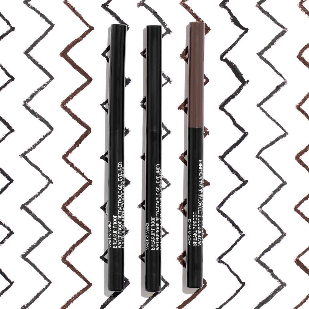 wet n wild Wet N Wild Mega Last Breakup Proof Retractable Eyeliner - Waterproof 16-Hour Long-Lasting Wear, Cruelty-Free And Vegan - Dark Brown