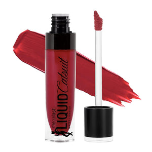 Wet N Wild Megalast Catsuit Matte Liquid Lipstick, Red Missy And Fierce | Lip Color Makeup | Moisturizing | Creamy | Smudge Proof,