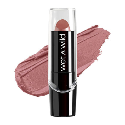 wet n wild Wet N Wild Silk Finish Lipstick, Hydrating Rich Buildable Lip Color, Formulated With Vitamins A,E, And Macadamia For Ultimate Hydration, Cruelty-Free And Vegan - Dark Pink Frost